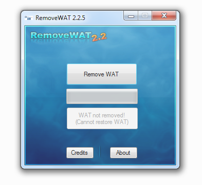 RemoveWAT v2.2.5, Solución Segura de Activación Para Windows 7 RemoveWAT v2.2.5, Solución Segura de Activación Para Windows 7