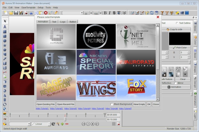 Aurora 3D Animation Maker 13.01.04 [Multi] - Diseña títulos en 3D