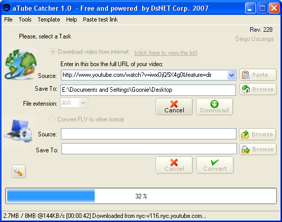 "aTube Catcher"Descargar videos de youtube